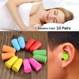 10 Pairs Soft Foam Sleep Ear Plugs